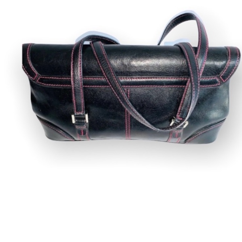 Nordstrom Black Leather trimmed in Red - Picture 2 of 9